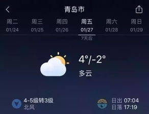 山东青岛天气（山东青岛天气一周预报七天）