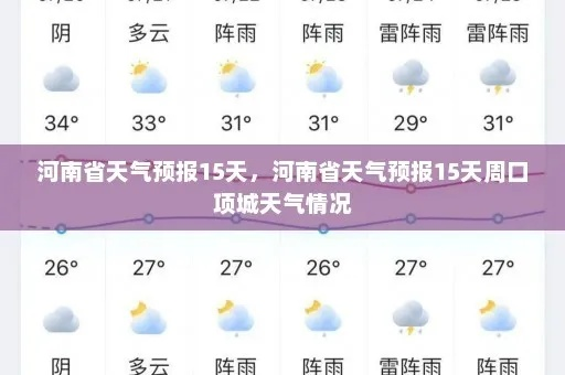 项城天气预报(项城天气预报30天准确 一个月) 项城天气预报(项城天气预报30天准确 一个月)
